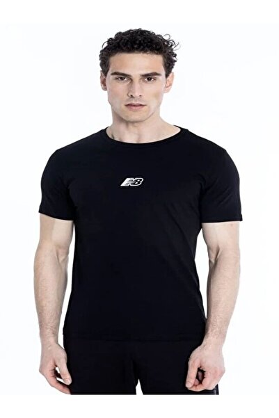 New Balance Men's Black T-shirt Mnt1347-bk