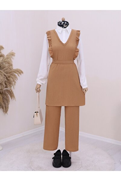 Modamorfo Volánkový přední polokošilový límec Double Crinkle Suit