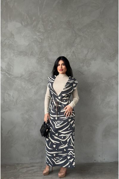 MAY MARA Women's Oversize 2-Piece Salopette Strick Suit