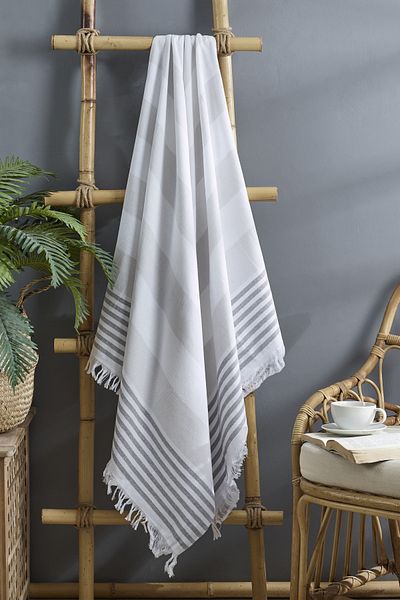 ÇIQRIK HOME Πετσέτα Εσωτερικού Μεγάλου Μεγέθους 100 X 180 Cotton Peshtemal