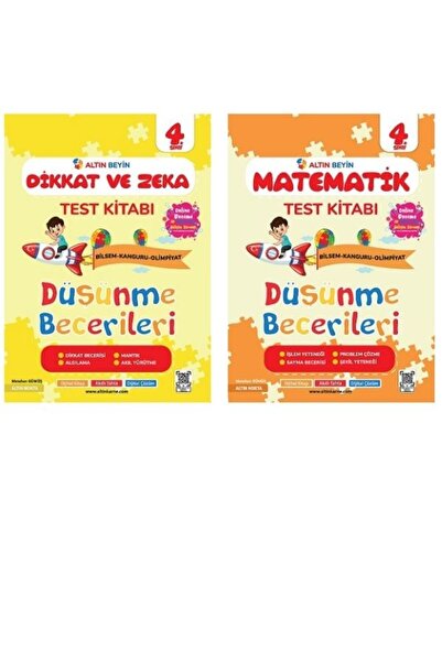 Nartest Yayınları 4. Sınıf Altın Beyin Dikkat Ve Zeka Kitabı + 4. Sınıf Altın...