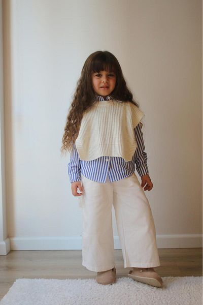 H&Z KİDS Girl's 3-Piece Combined Pants Shirt Suvester Combined