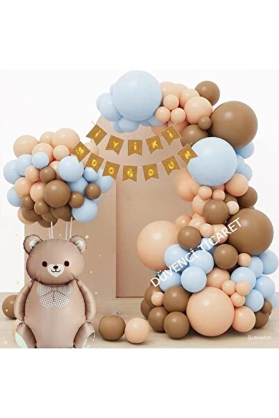 DÜVENCİ TİCARET SET DE BALENOARE CU PAPIONE DE MĂRIME MARE, CULOARE RETRO