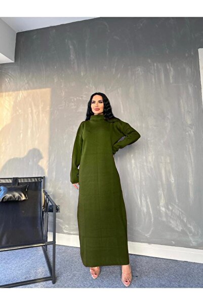 MAY MARA Γυναικείο Πλεκτό Φόρεμα Μεγάλου Μεγέθους με ΚΑΤΑΚΟΡΥΦΑΣ ΓΙΑΚΑ