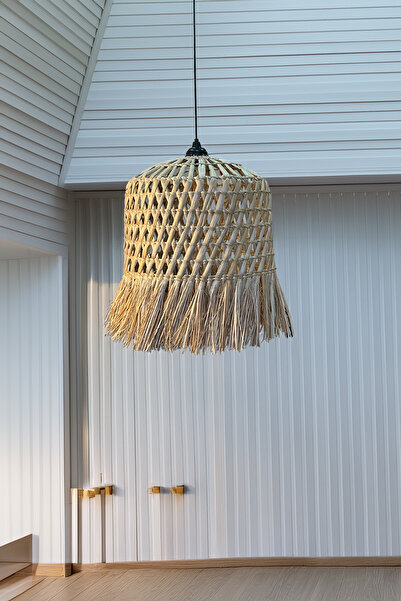 HAKİCİ Özel Üretim Doğal El Yapımı Hasır Avize