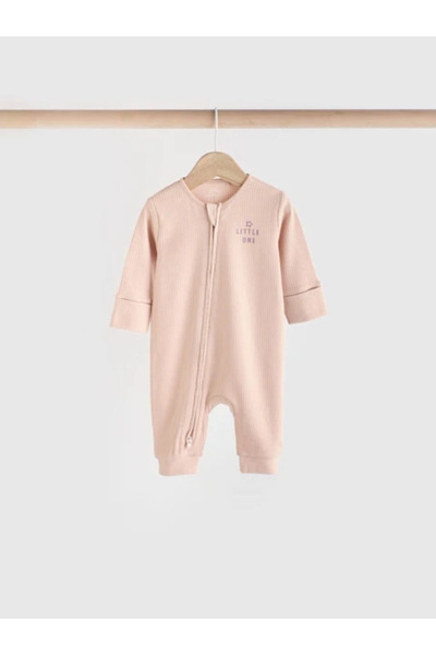 Next Baby 100% Organic Cotton Pink / Purple Corded 3-Piece Sleeping Bag Set