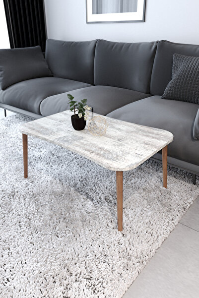 Genel Markalar Ada Orta Sehpa Ahşap Ayaklı Sehpa