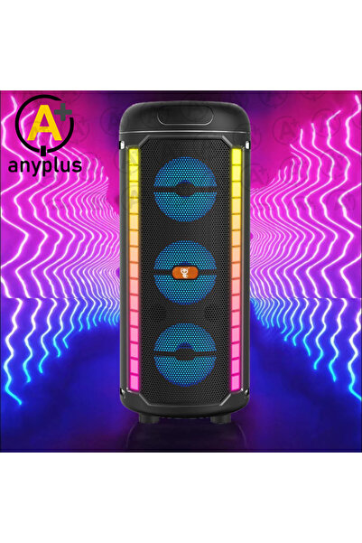 a+ anyplus AP-43 RGB Işıklı Mikrofonlu Bluetooth Hoparlör 3x3 Speaker