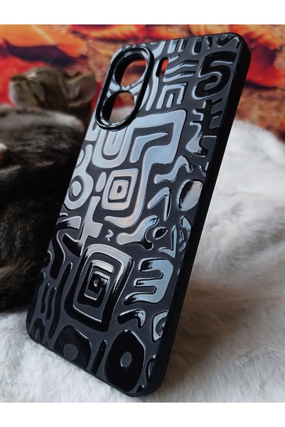 enfein Cover for Xiaomi Redmi Redmi 13 C Lkl01 Special Design Lacquered Patterned Case Labyrinth