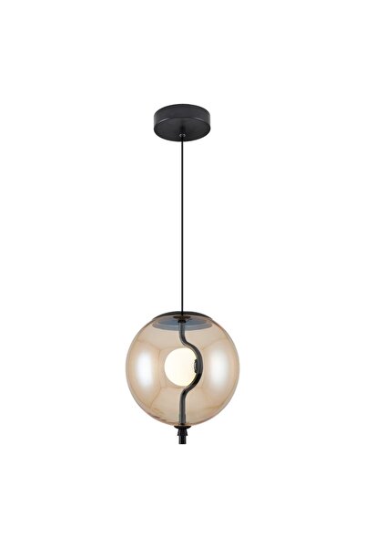 Özcan Aydınlatma Özcan Aydınlatma 2831-K-12 Orb K.Tekli Sarkıt D20 Amber