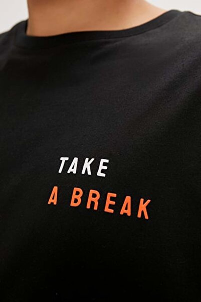 Bad Bear Sand Printed Oversize Men's T-Shirt - Black - m - St07969-Black-M