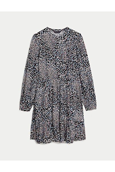Marks & Spencer Leopar Desenli Mini Elbise
