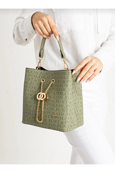 Just Polo Women's Stylish Hand & Shoulder Bag with Accessory Detail and Adjus...