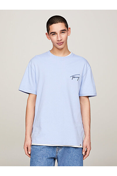 Tommy Hilfiger Tricou cu formă obișnuită Tommy Jeans Sıgnature pentru bărbați