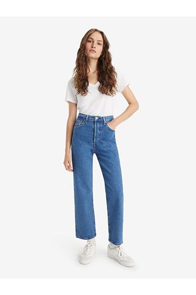 Levi's Pantaloni de jeans pentru femei Ribcage Straight - Jazz Pop