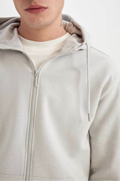 DeFacto Erkek Sweatshirt Açık Gri X8331az/gr184