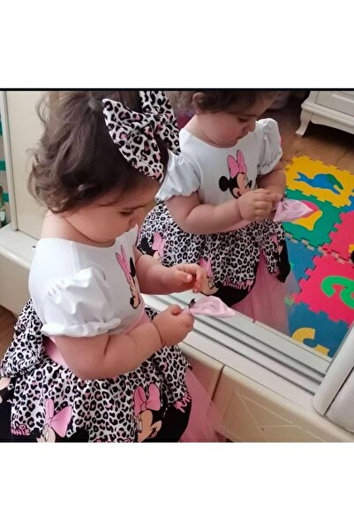 NA ADDESIGN Minnie Mouse Elbise, Kız çocuk Tüllü Elbise, Mickey Mouse Kız Çocuk ELbise