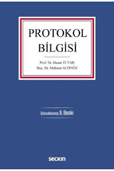 Seçkin Yayıncılık Protokol Bilgisi Hasan Tutar
