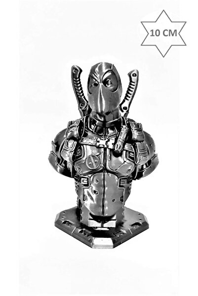 stdeta Marvel Deadpool Figürü 10 cm Dekoratif Deadpool Büstü