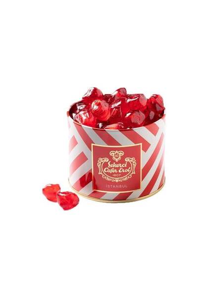 Şekerci Cafer Erol Tarçın Aromalı Akide Şekeri - Kristal Kapak Teneke Kutu