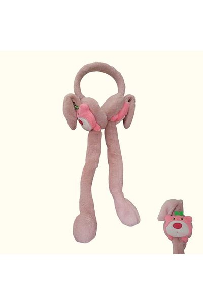 Aware Time Children's Plush Figured Movable Ear Movable Sound Winter Earmuff