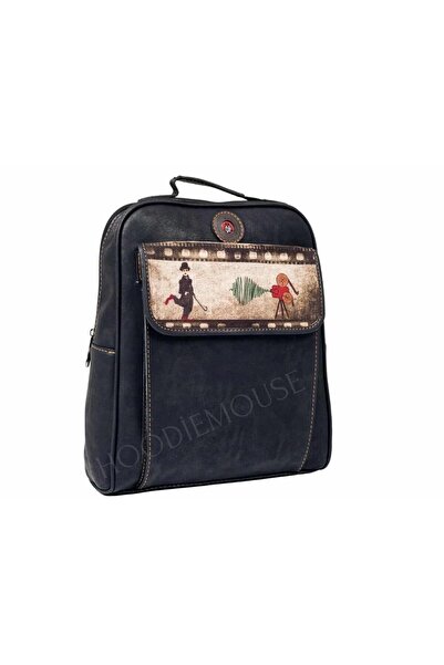 HOODİEMOUSE حقيبة للجنسين بتصميم تشارلي شابلن، يمكن حملها على الظهر أو بشكل م...