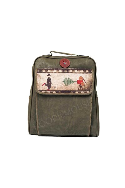 HOODİEMOUSE حقيبة للجنسين بتصميم تشارلي شابلن، يمكن حملها على الظهر أو بشكل م...