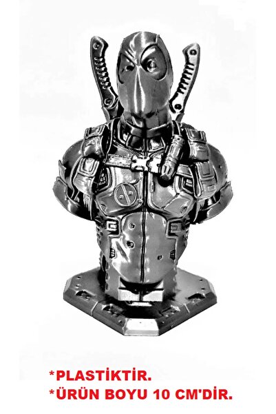 stdeta Marvel Deadpool Figürü 10 cm Dekoratif Deadpool Büstü