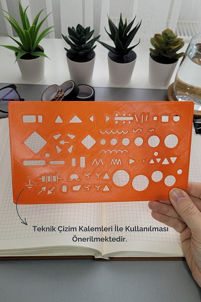 Karmelom Studio Electronic Circuit Element Technical Drawing Template Ruler - Component and Connection Assistant