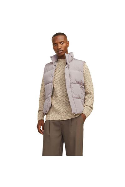 Jack & Jones Beige Men's Vest - 12256981 Jjebradley Bodywarmer Sn
