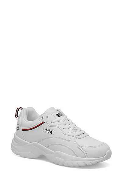 U.S. Polo Assn. Women's Sneaker - White 101812936   4W Tracey 4Pr Walking Shoes