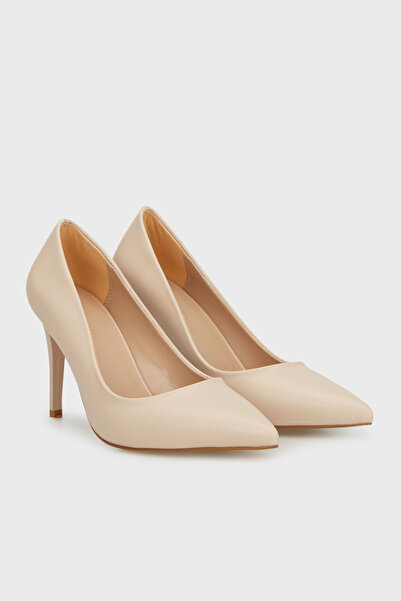 Rachel Pointed Toe Leather Heeled Shoes - 24K036Mbari