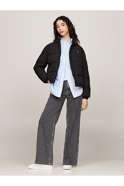 Tommy Hilfiger Dámsky nafukovací vonkajší kabát Tjw Essential Black