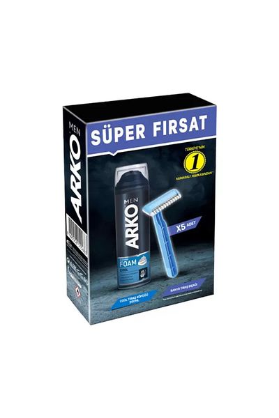 ARKO Men T1 Bath 5 Pack+200 Ml Foam Cool