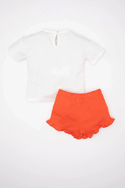 DeFacto Orange Baby Girl Set - Bottom & Top Z9307A2/Og566