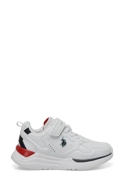 U.S. Polo Assn. حذاء رياضي للأولاد باللون الأبيض 101885006   4W Inter Jr 4pr