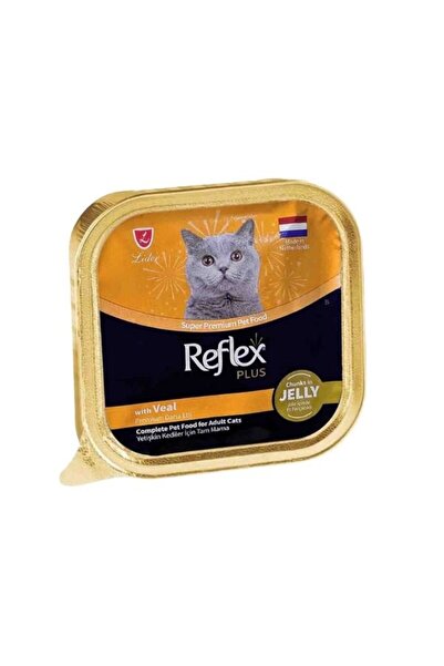 Reflex Plus Jöle İçinde Parça Dana Etli Yetişkin Konserve Kedi Maması 85 Gr