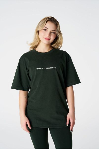 qlu Δείτε την ελκυστική συλλογή Unisex Dark Green Basic T-shirt