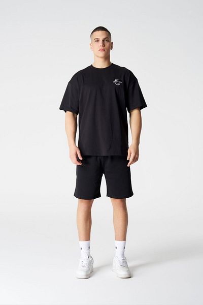 qlu Δελεαστική συλλογή Unisex Μαύρο μπλουζάκι Oversize
