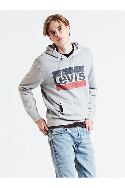 Levi's Αθλητικό Φούτερ με Κουκούλα με Γραφικά
