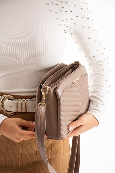 H&D COLLECTİON Prošiveno 3-sekcija Postavljeno Krst i Torba za rame - 1418