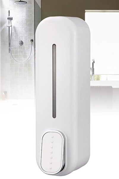 MOBEE Duvara Monte 350ML Beyaz Sabunluk Sıvı Banyo El Duş Jeli Şampuan Dağıtı...