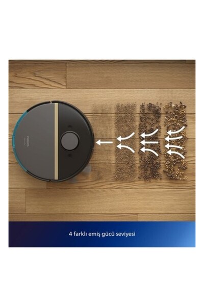 Philips Akıllı Robot Süpürge Islak ve Kuru Temizlik Wi-Fi Androdi-Ios Bağlantı