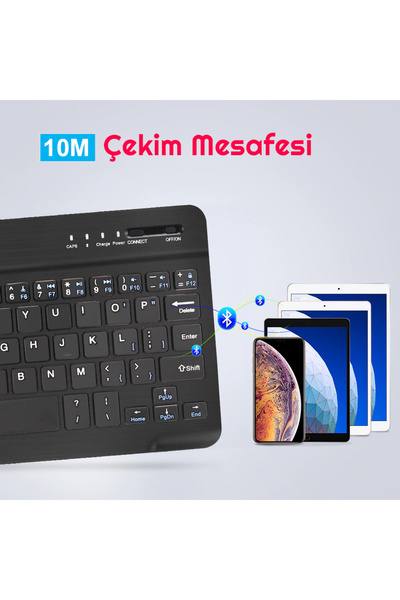 DUHALINE Casper VIA S50 - L50 11" Tablet İçin Uyumlu Slim Şarjlı Türkçe Bluetooth Klavye ve Mouse Seti