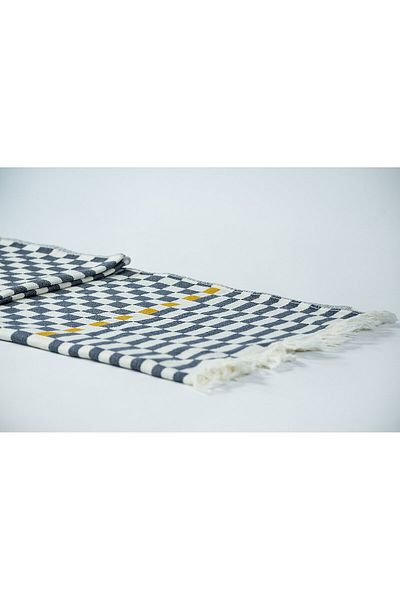 KARAKRAL Checkerboard Patterned Double Jacquard Pique 220X240Cm