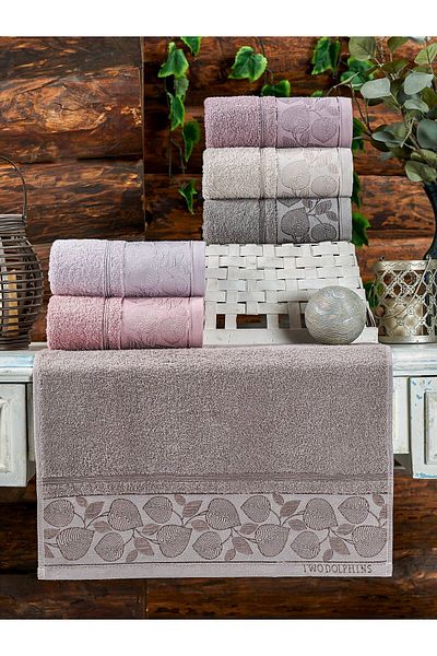 Two Dolphins Penza Set of 6 30*50 Hand Towels Kitchen & Guest Towels