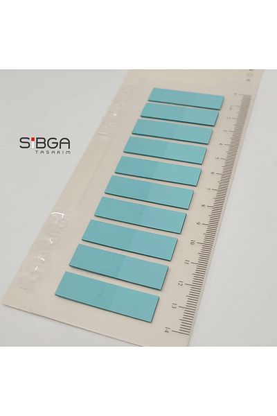 sibga tasarım 3603 Model Transparent Turquoise Color Post-It Note Paper - Bookmark Bookmark Sticker