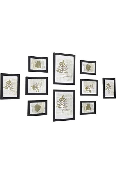 Mahmayi Songmics Black Rpf310h Modern 10x Glass Photo Frames For Home, Drawing Room (25X20X3CM)