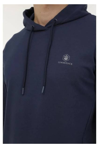 lumberjack Mb Sn73 Hoodıe 4pr,lacı Erkek Sweatshırt