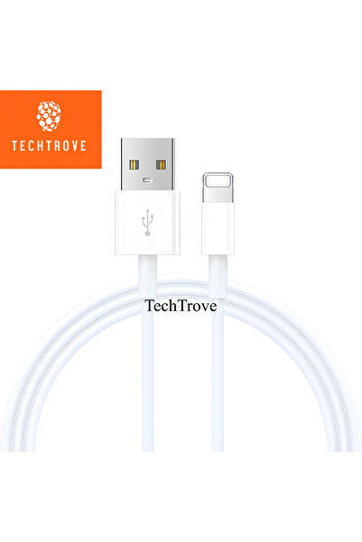 TechTrove İphone Usb-Lightning Şarj Kablosu 1 Metre 6 7 8 X Xr 11 12 13 14 Uy...